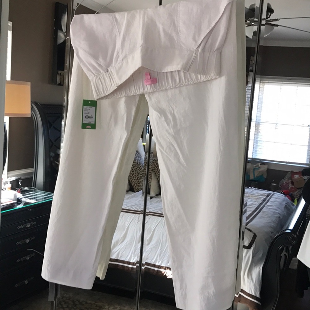 White Lilly Pulitzer Beach Pants
